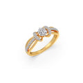 Gold Diamond Solitaire Engagement Ring